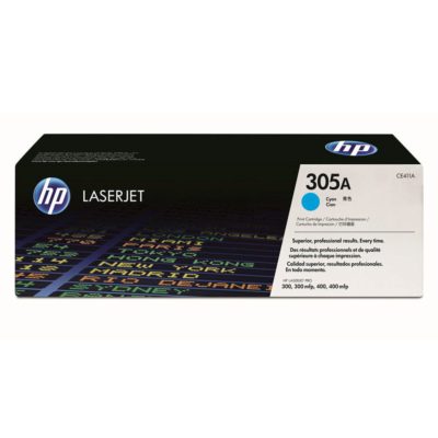 Hp 305A Toner, Cyan Single Pack, CE411A Hp 305A Toner, Cyan Single Pack, CE411A